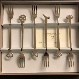 Mepra stainless steel dessert forks